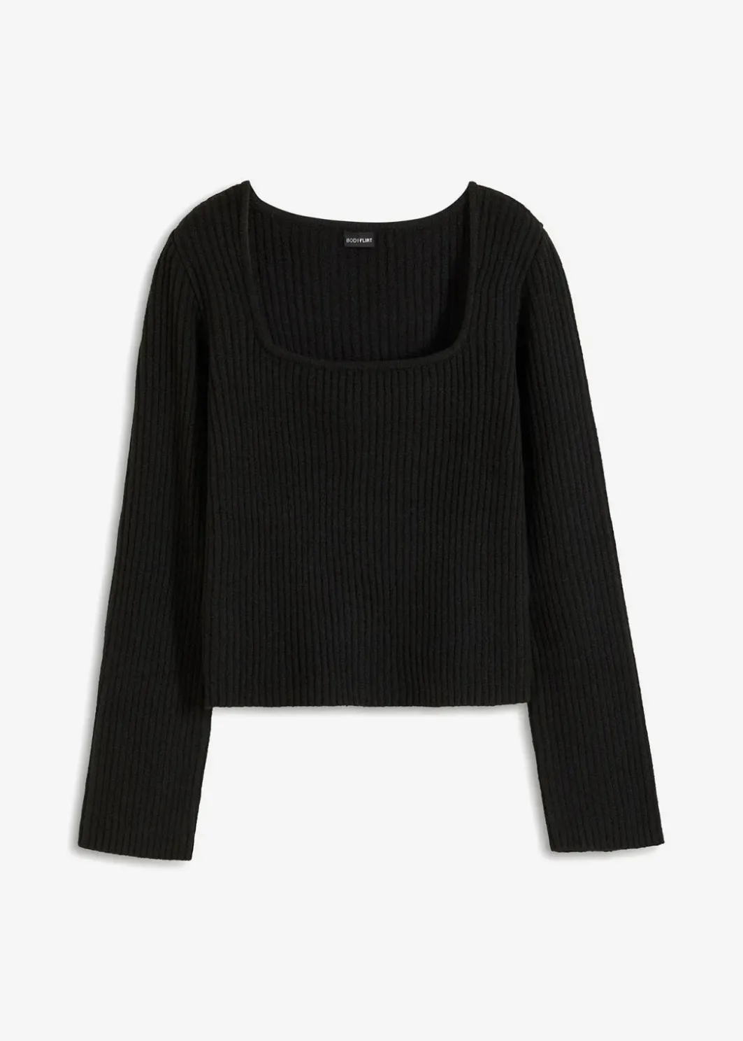 Damen bonprix Pullover & Strickjacken|Strickmode|Pullover mit Karree-Ausschnitt