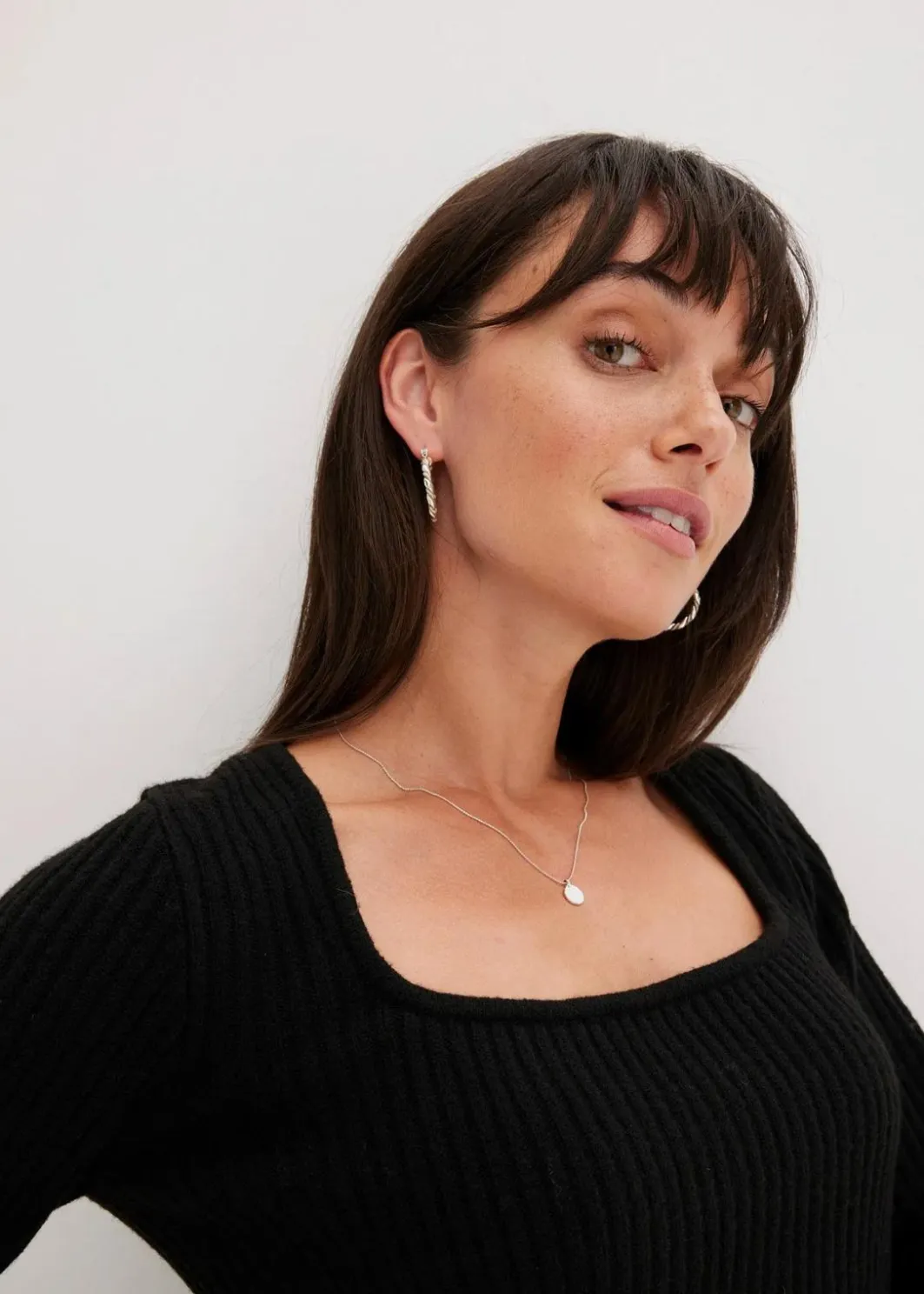 Damen bonprix Pullover & Strickjacken|Strickmode|Pullover mit Karree-Ausschnitt