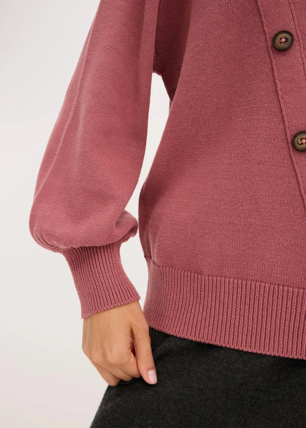 Damen bonprix Strickmode|Pullover & Strickjacken|Pullover mit Knopfleiste