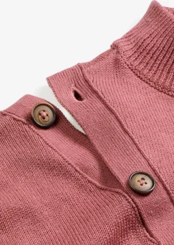 Damen bonprix Strickmode|Pullover & Strickjacken|Pullover mit Knopfleiste