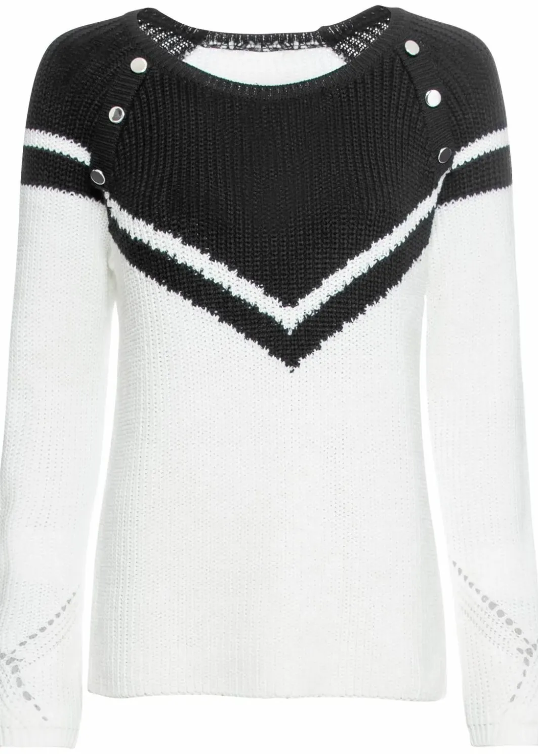 Damen bonprix Bekleidung·Umstandsmode|Strickmode|Pullover mit Knöpfen