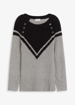 Hot Pullover mit Knöpfen Damen Bekleidung·Umstandsmode|Strickmode