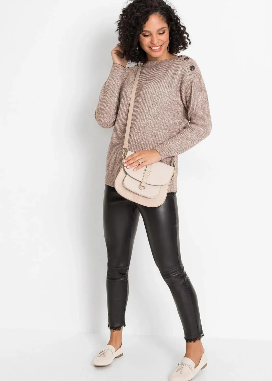 Outlet Pullover mit Knöpfen Damen Bekleidung·Umstandsmode|Strickmode