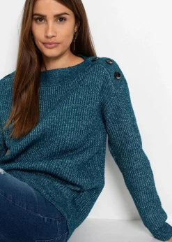 New Pullover mit Knöpfen Damen Pullover & Strickjacken|Bekleidung·Jeans