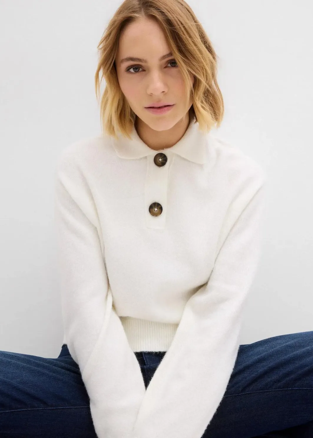 Best Pullover mit Kragen Damen Bekleidung·Umstandsmode|Strickmode