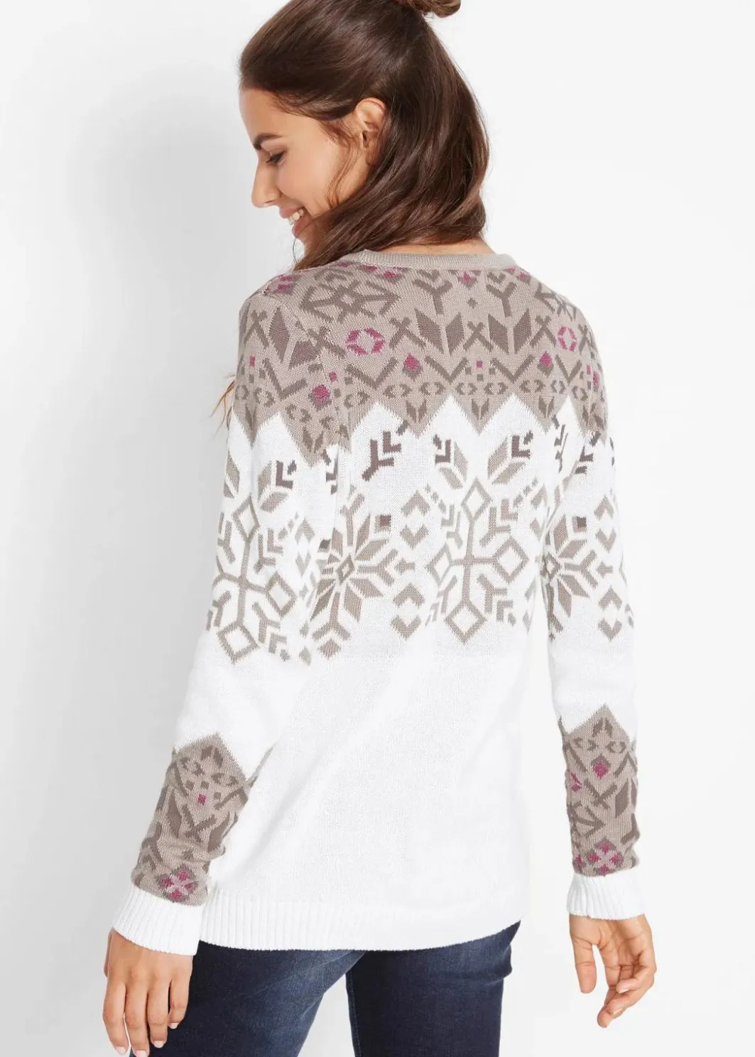 Damen bonprix Bekleidung·Umstandsmode|Pullover & Strickjacken|Pullover mit Norwegermuster