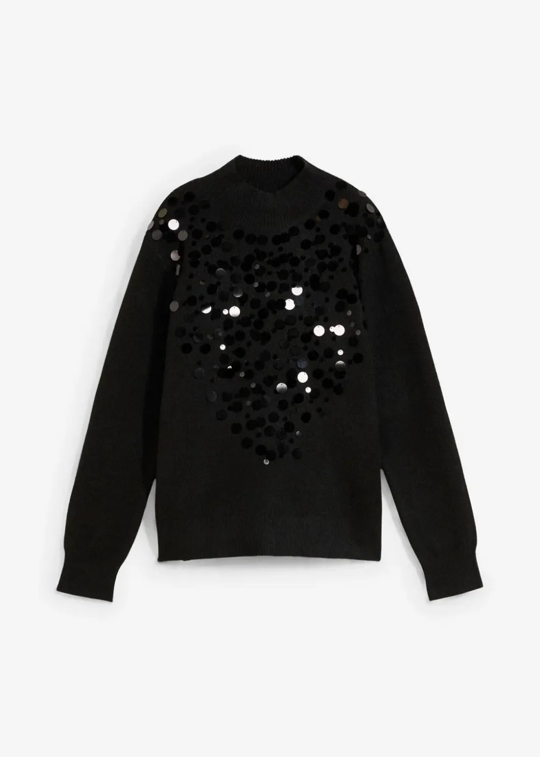 Damen bonprix Nachhaltigere Materialien|Pullover & Strickjacken|Pullover mit Pailetten