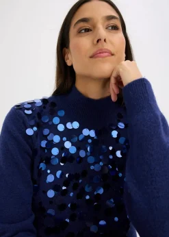 Damen bonprix Bekleidung·Umstandsmode|Bekleidung·Jeans|Pullover mit Pailetten