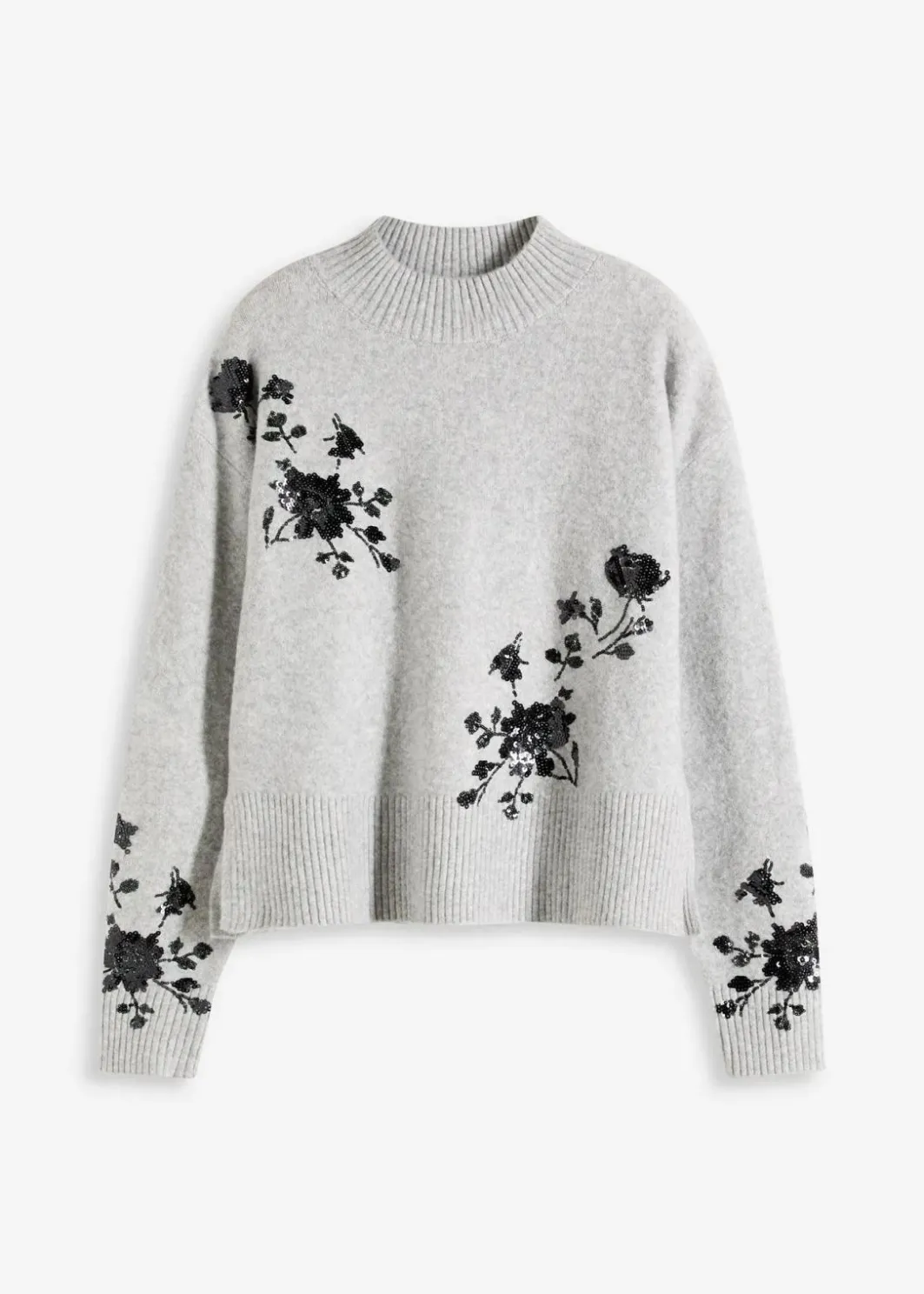 Damen bonprix Bekleidung·Umstandsmode|Pullover & Strickjacken|Pullover mit Pailettenstickerei