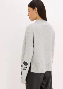 Damen bonprix Bekleidung·Umstandsmode|Pullover & Strickjacken|Pullover mit Pailettenstickerei