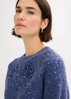 Online Pullover mit Pailletten Damen Bekleidung·Umstandsmode|Strickmode