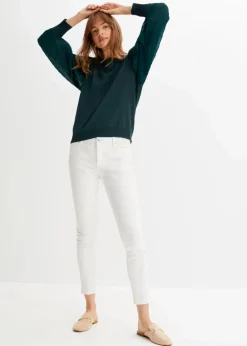 Damen bonprix Bekleidung·Umstandsmode|Strickmode|Pullover mit plissierten Ärmeln