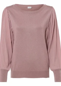 Outlet Pullover mit plissierten Ärmeln Damen Pullover & Strickjacken|Nachhaltigere Materialien