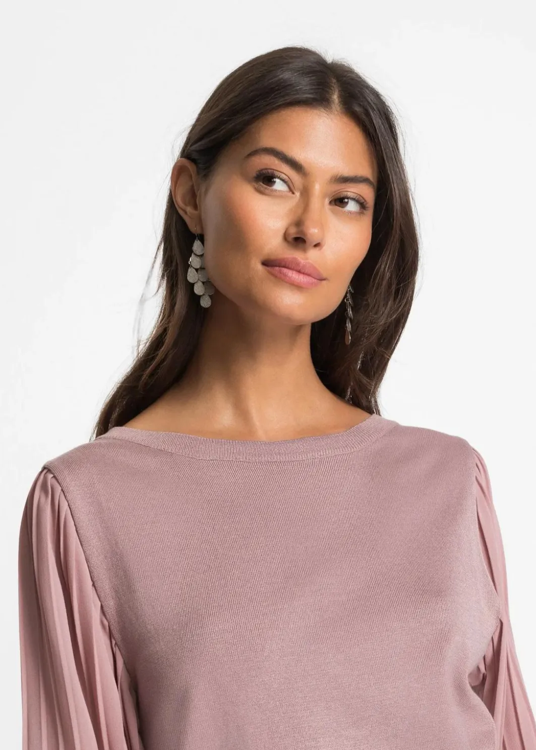 Outlet Pullover mit plissierten Ärmeln Damen Pullover & Strickjacken|Nachhaltigere Materialien