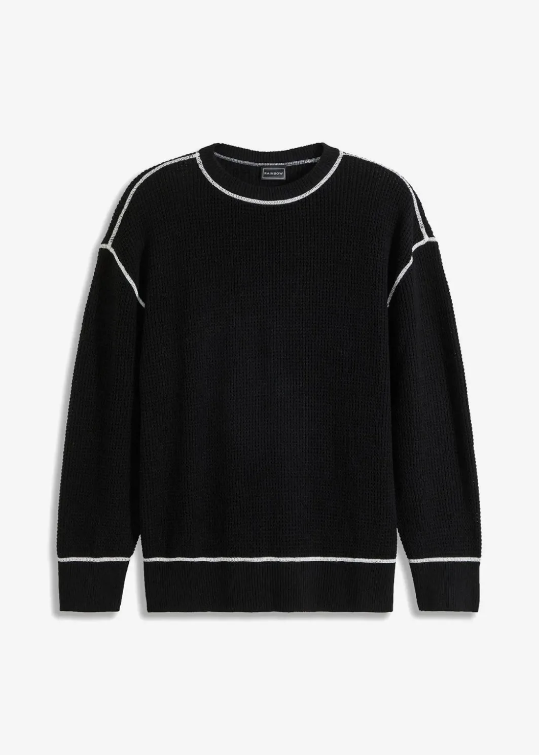 Herren bonprix Große Größen|Pullover & Strickjacken|Pullover mit recycelter Baumwolle, Loose Fit