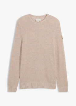 Herren bonprix Große Größen|Pullover & Strickjacken|Pullover mit recycelter Baumwolle