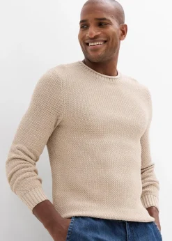 Herren bonprix Große Größen|Pullover & Strickjacken|Pullover mit recycelter Baumwolle
