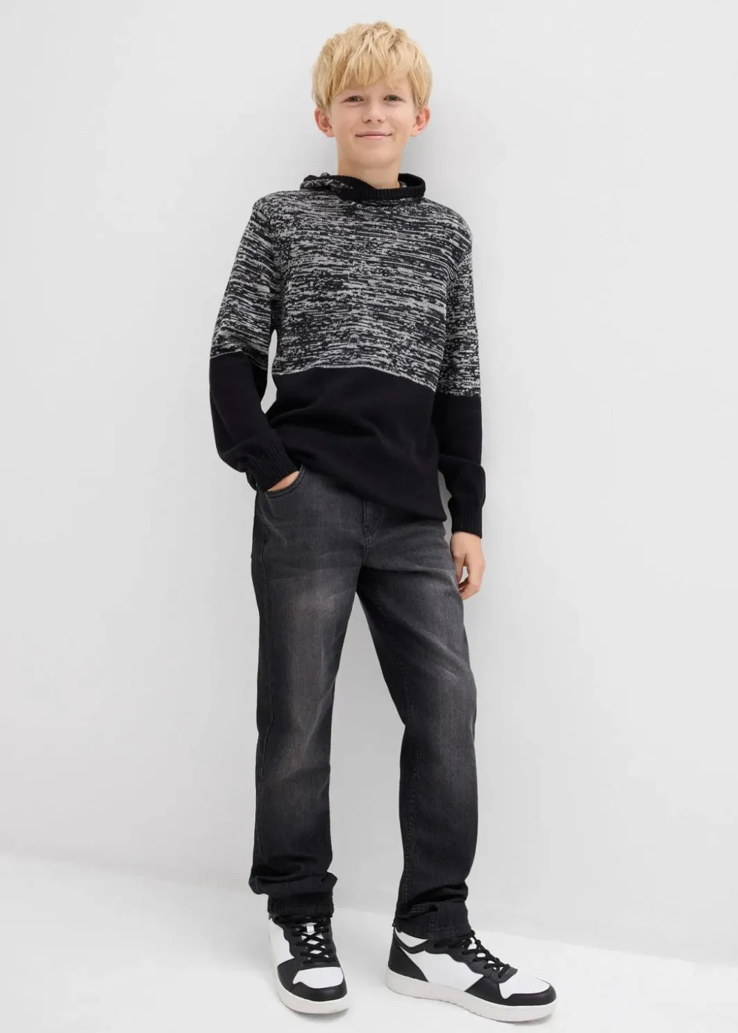 Sale Pullover mit Schalkragen Kinder Jungen 9-16 Jahre·Bademode|Jungen 9-16 Jahre·Sweat & Strick