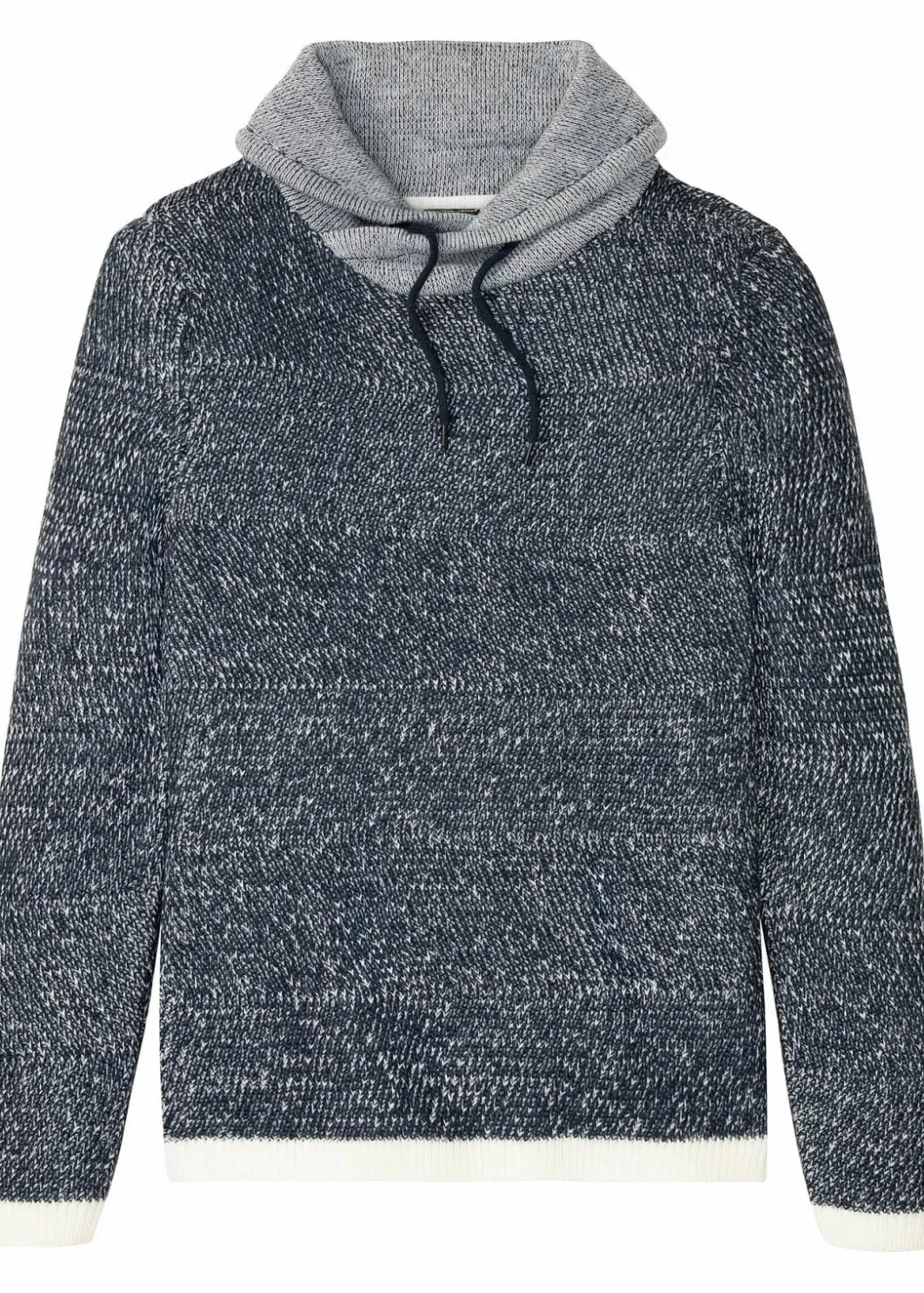 Herren bonprix Große Größen|Pullover & Strickjacken|Pullover mit Schalkragen und Kontrastdetails