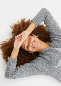 Damen bonprix Pullover & Strickjacken|Strickmode|Pullover mit Stern