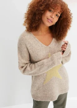 Pullover mit Stern Damen Pullover & Strickjacken|Strickmode