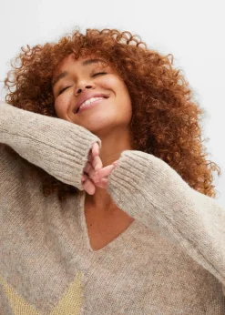 Pullover mit Stern Damen Pullover & Strickjacken|Strickmode