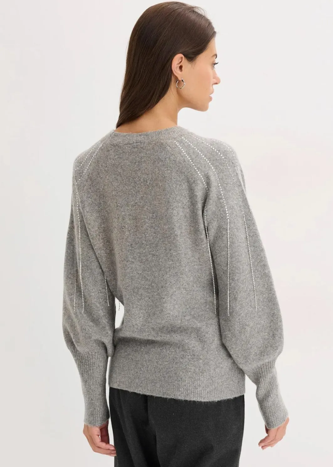 Best Pullover mit Strass-Applikation Damen Strickmode|Pullover & Strickjacken