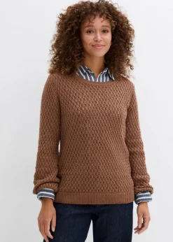Clearance Pullover mit Strukturstrick aus Baumwollmix Damen Bekleidung·Umstandsmode|Bekleidung·Jeans