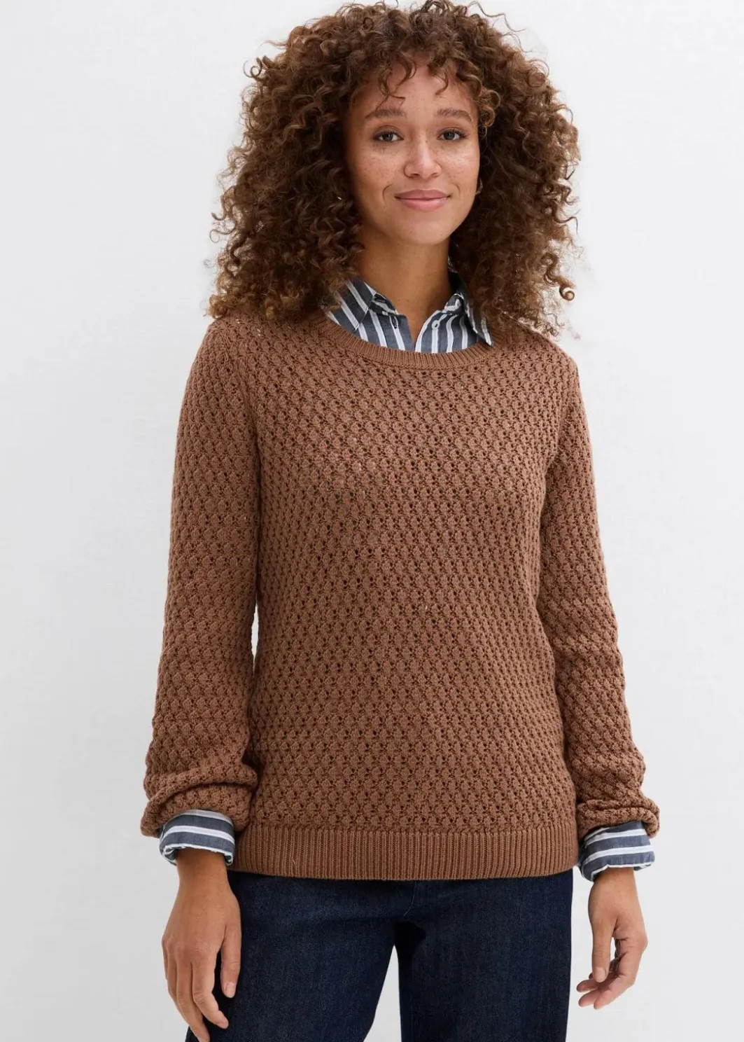 Clearance Pullover mit Strukturstrick aus Baumwollmix Damen Bekleidung·Umstandsmode|Bekleidung·Jeans