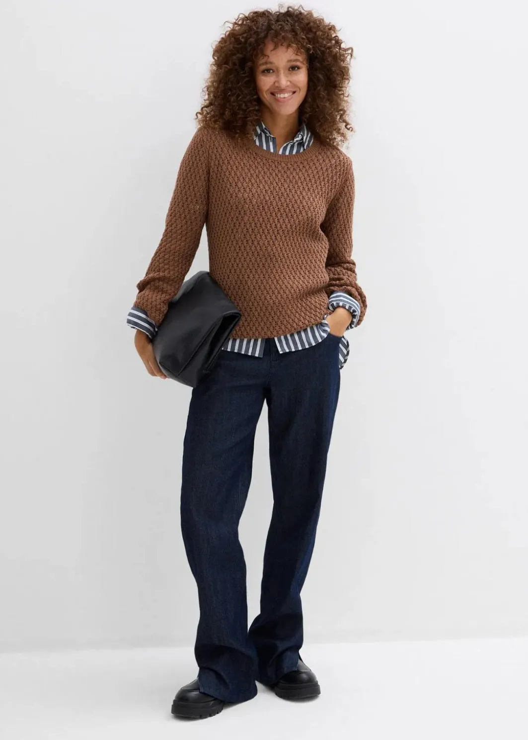 Clearance Pullover mit Strukturstrick aus Baumwollmix Damen Bekleidung·Umstandsmode|Bekleidung·Jeans