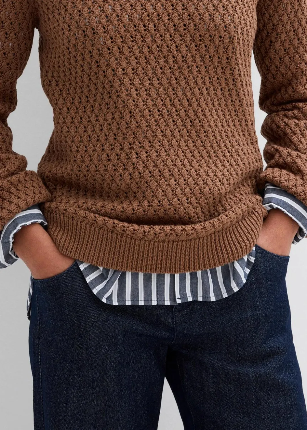 Clearance Pullover mit Strukturstrick aus Baumwollmix Damen Bekleidung·Umstandsmode|Bekleidung·Jeans