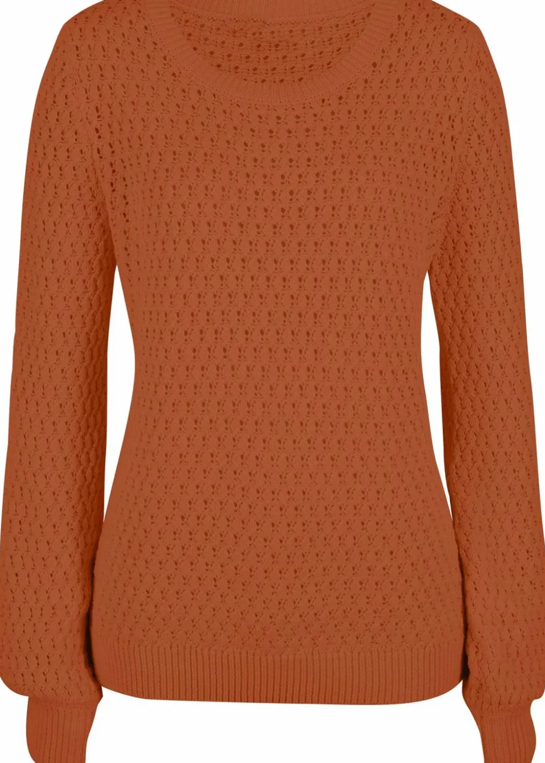 Damen bonprix Pullover & Strickjacken|Strickmode|Pullover mit Strukturstrick aus Baumwollmix