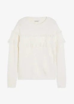 Damen bonprix Bekleidung·Umstandsmode|Bekleidung·Jeans|Pullover mit Volants