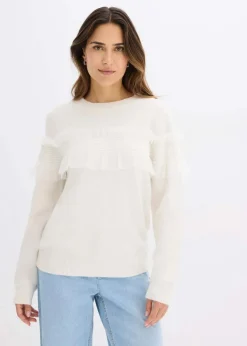 Damen bonprix Bekleidung·Umstandsmode|Bekleidung·Jeans|Pullover mit Volants