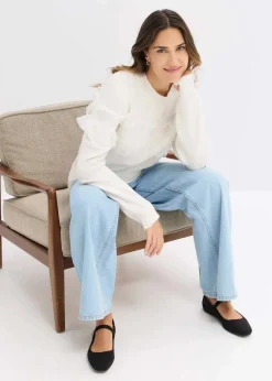 Damen bonprix Bekleidung·Umstandsmode|Bekleidung·Jeans|Pullover mit Volants