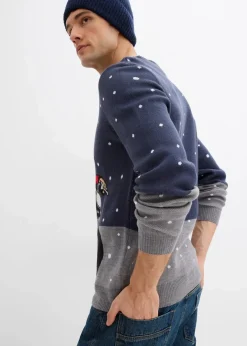 Discount Pullover mit Weihnachtsmotiv Herren Große Größen|Pullover & Strickjacken