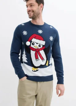 New Pullover mit Weihnachtsmotiv Herren Große Größen|Pullover & Strickjacken