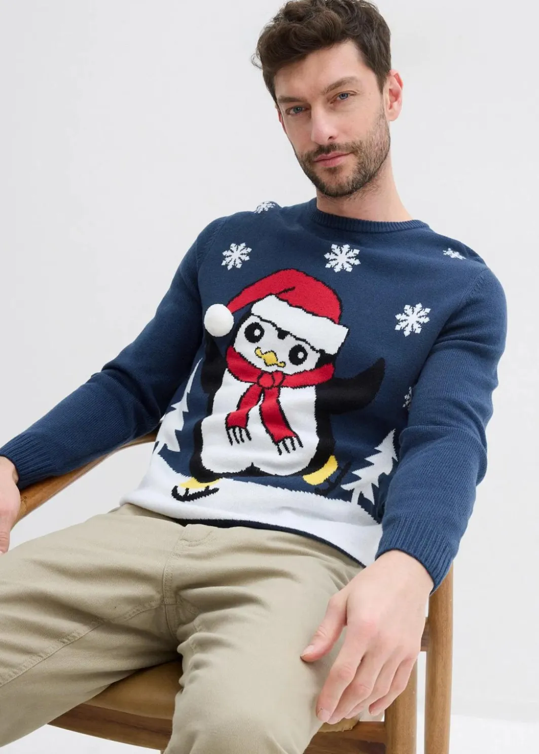New Pullover mit Weihnachtsmotiv Herren Große Größen|Pullover & Strickjacken