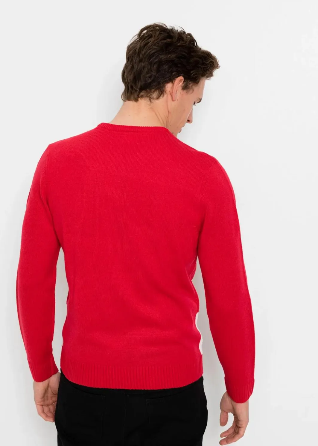 Herren bonprix Pullover & Strickjacken|Große Größen|Pullover mit Weihnachtsmotiv