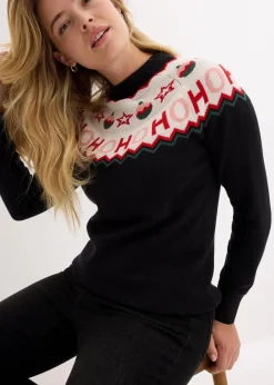 Hot Pullover mit Weihnachtsmotiv Damen Pullover & Strickjacken|Strickmode