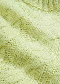 Damen bonprix Pullover & Strickjacken|Strickmode|Pullover mit Zopfmuster