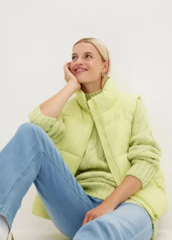 Damen bonprix Pullover & Strickjacken|Strickmode|Pullover mit Zopfmuster