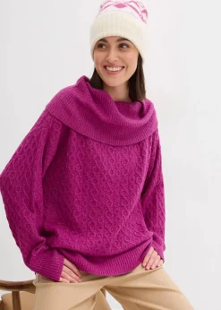 Damen bonprix Bekleidung·Umstandsmode|Bekleidung·Jeans|Pullover mit Zopfmuster