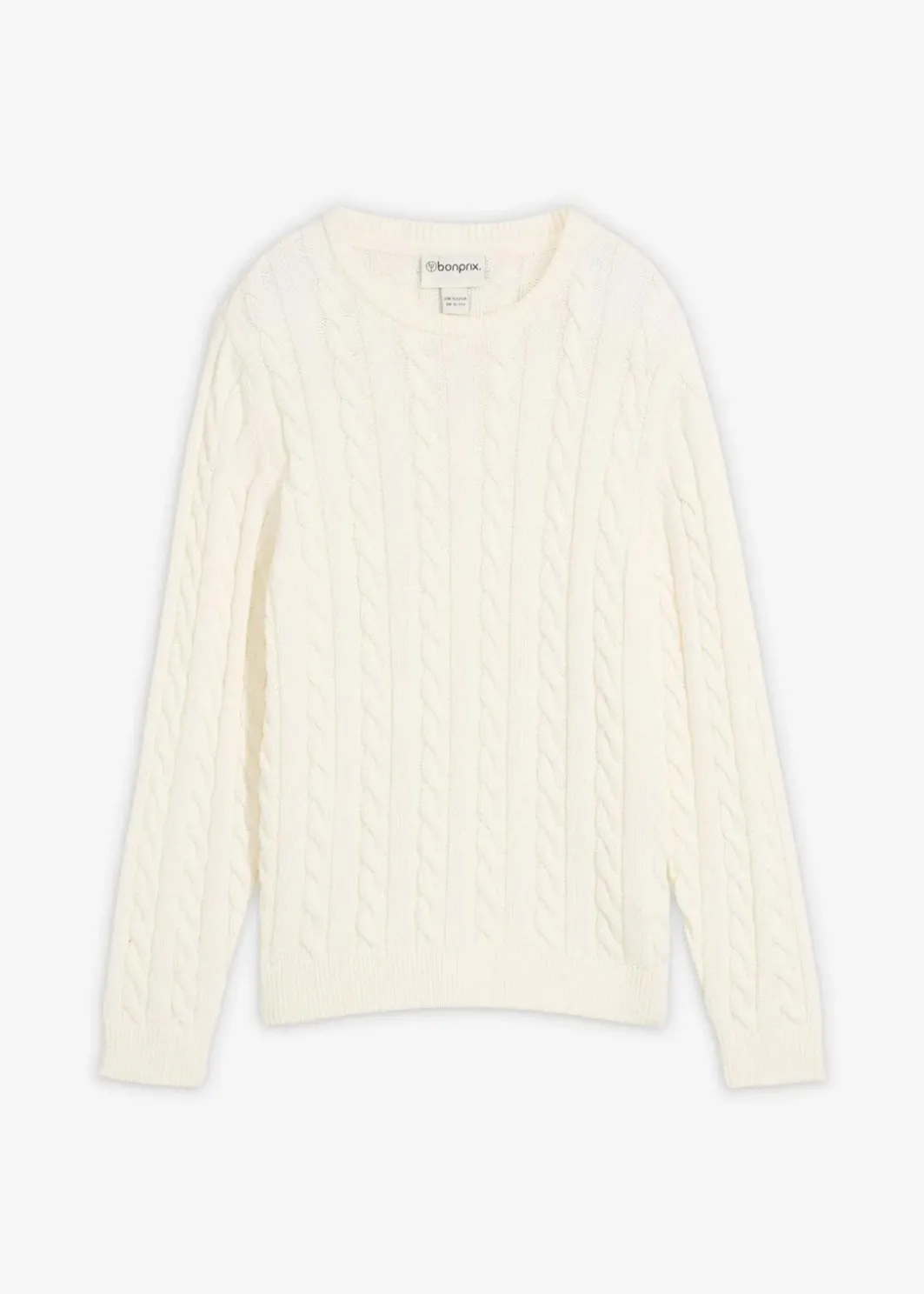 Hot Pullover mit Zopfstrickmuster aus recyclingfähiger Bio-Baumwolle Kinder Jungen 9-16 Jahre·Sweat & Strick|Jungen 2-8 Jahre·Nachhaltigere Materialien