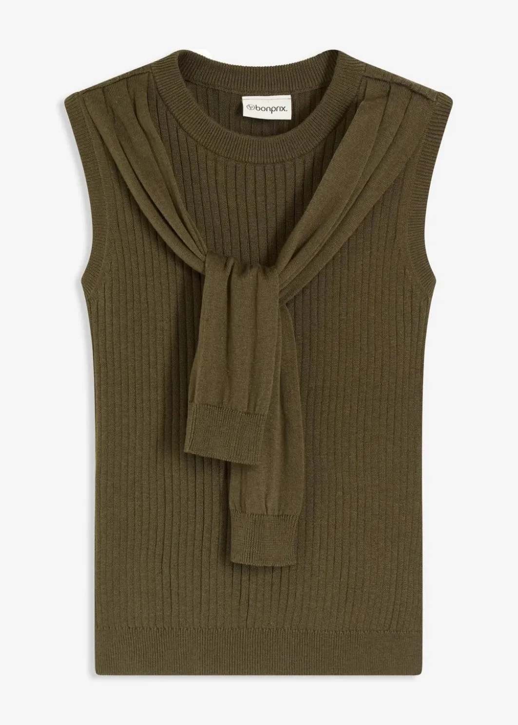 Damen bonprix Pullover & Strickjacken|Strickmode|Pullunder aus Baumwolle