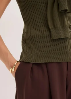 Damen bonprix Pullover & Strickjacken|Strickmode|Pullunder aus Baumwolle