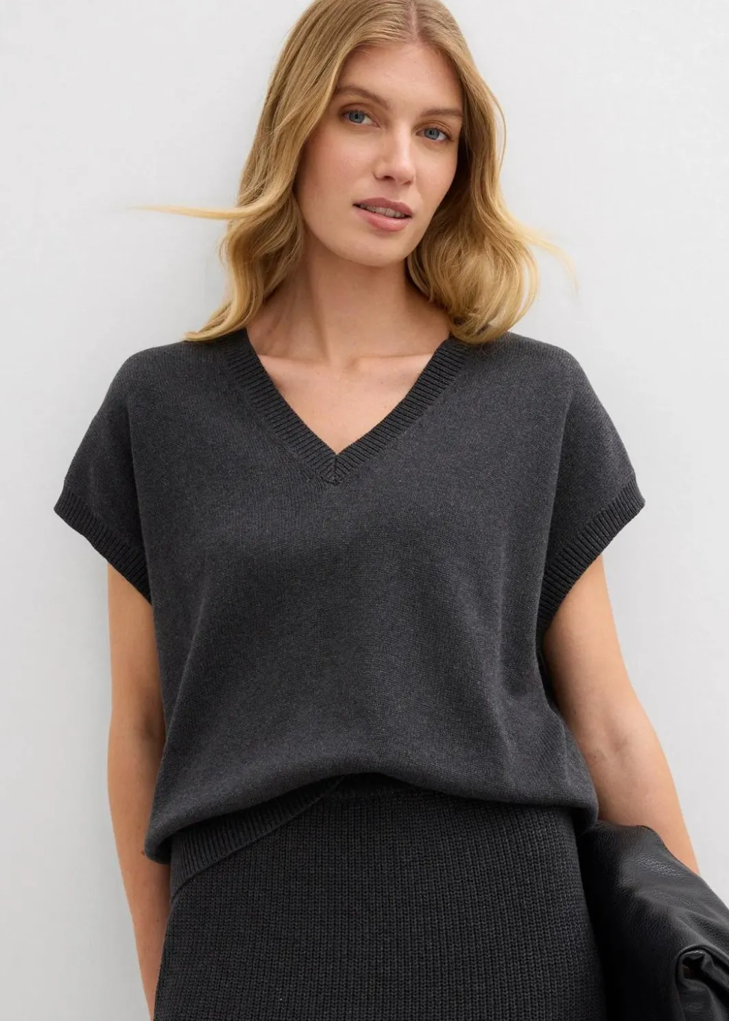 Damen bonprix Bekleidung·Umstandsmode|Bekleidung·Jeans|Pullunder aus reiner Baumwolle