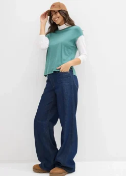 Damen bonprix Bekleidung·Umstandsmode|Bekleidung·Jeans|Pullunder aus softem Viskose-Mix