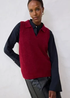 Damen bonprix Pullover & Strickjacken|Strickmode|Pullunder mit Alpakawolle