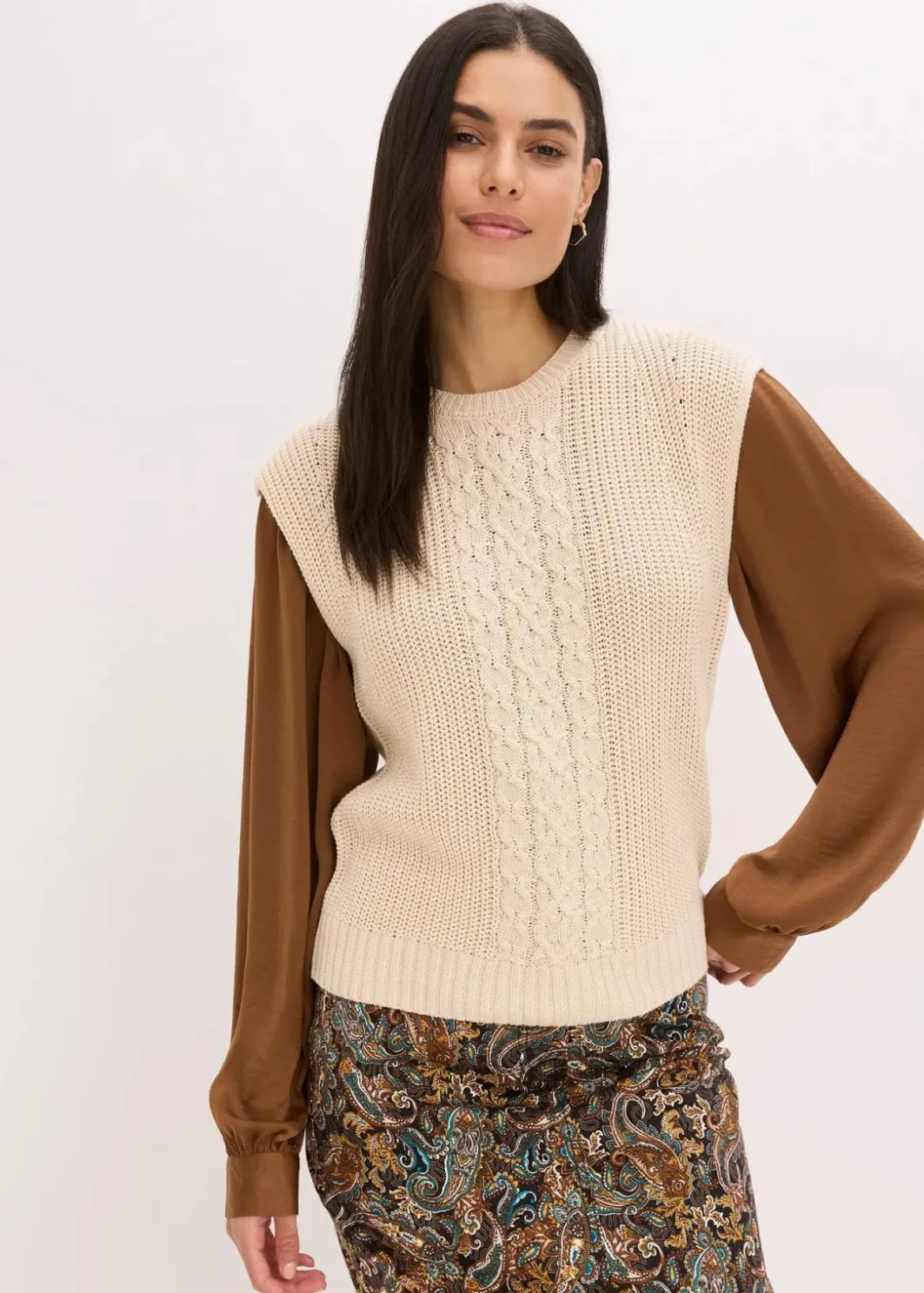 Damen bonprix Bekleidung·Umstandsmode|Bekleidung·Jeans|Pullunder mit Baumwollanteil